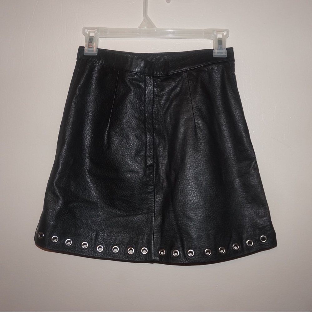H&M Leather Mini Skirt
